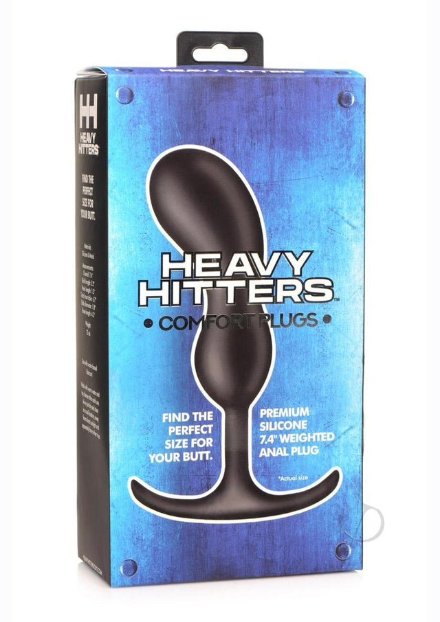 Heavy Hitters Comfort Plugs Silicone Anal Plug 7.4in - Black