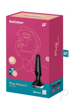 Satisfyer Plug-ilicious 2 Silicone Vibrating Anal Plug - Black