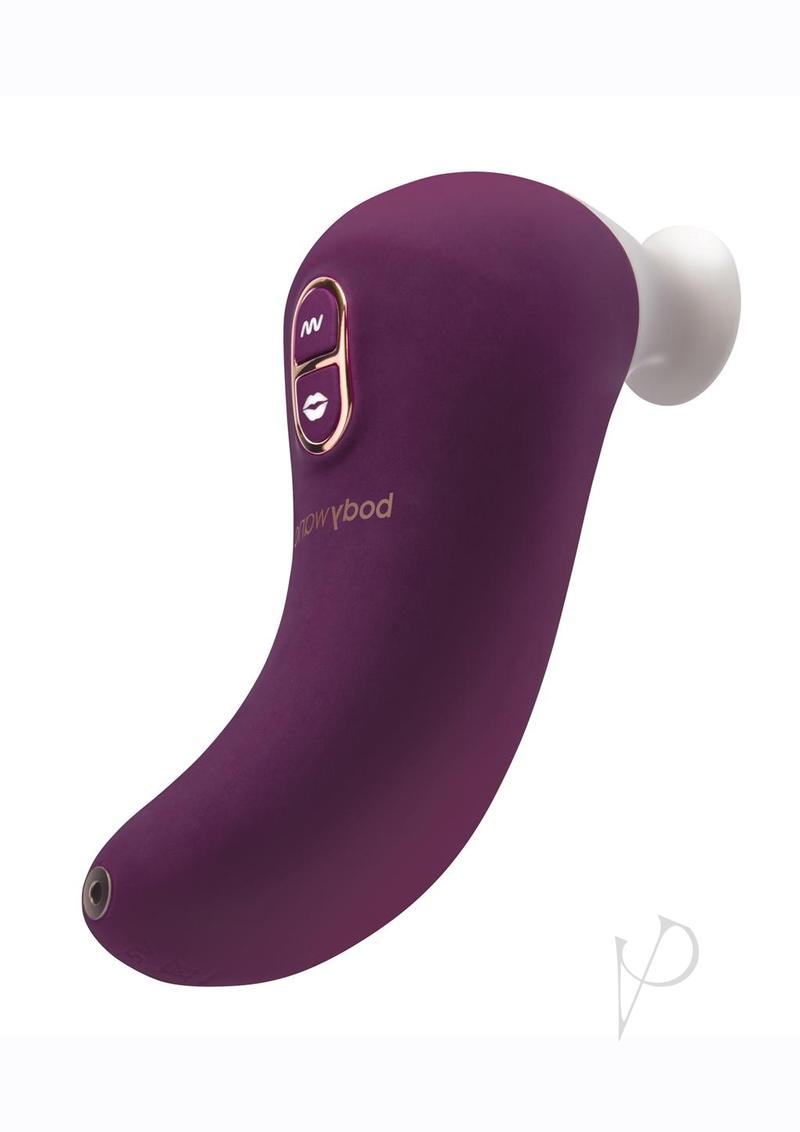 Bodywand Vibro Kiss Silicone Rechargeable Clitoral Stimulator - Purple/White