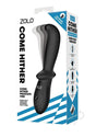 ZOLO Come Hither Prostate Silicone Rechargeable Anal Vibrator - Black