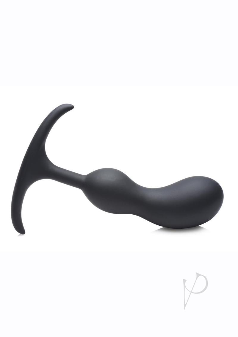 Heavy Hitters Comfort Plugs Silicone Anal Plug 6.4in - Black