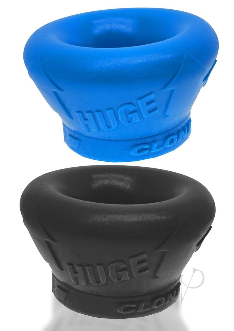 Clone Duo Huge Silicone Ballstretcher (2 pack) - Black/Blue