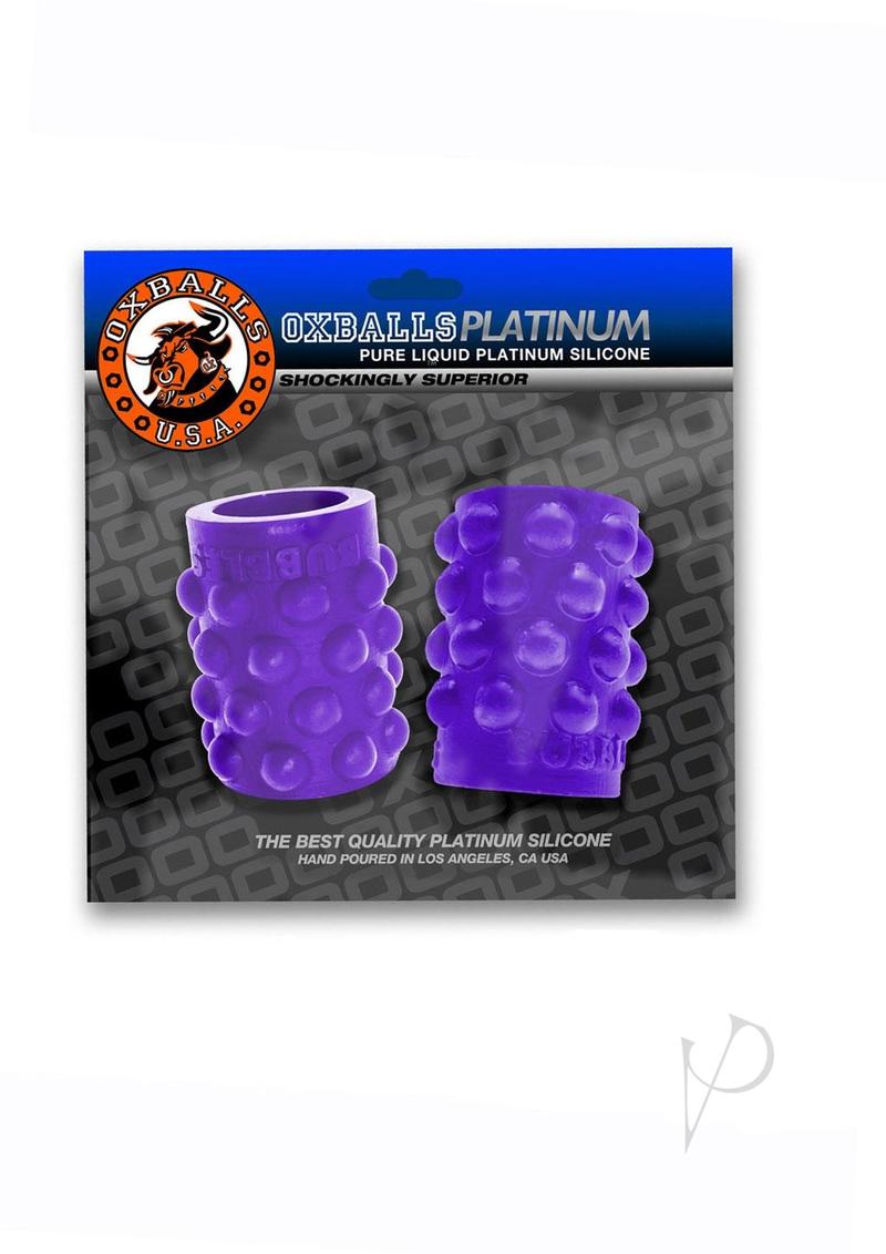 Bubbles Silicone Nipple Suckers - Eggplant