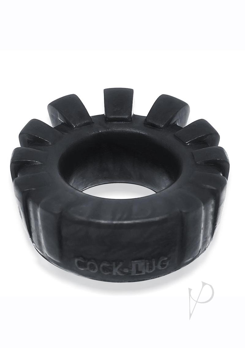 Cock Lug Lugged Cock Ring - Black