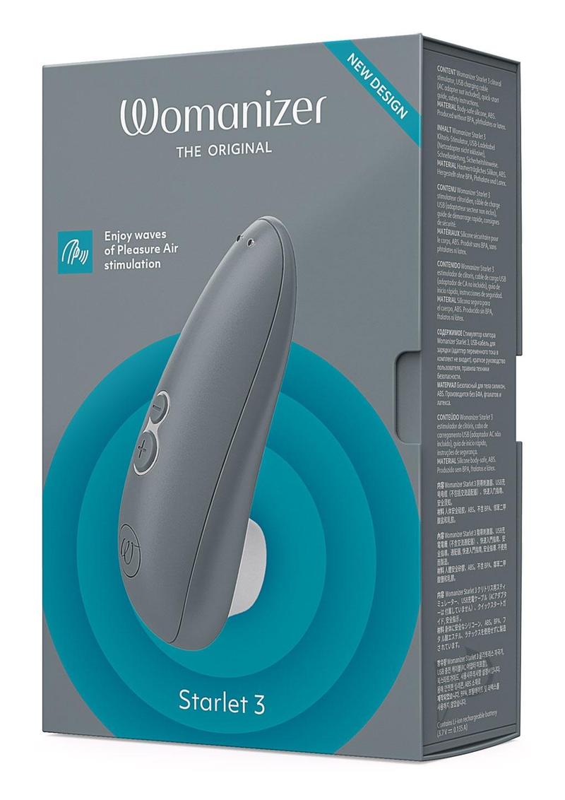 Womanizer Starlet 3 Rechargeable Silicone Clitoral Stimulator - Gray