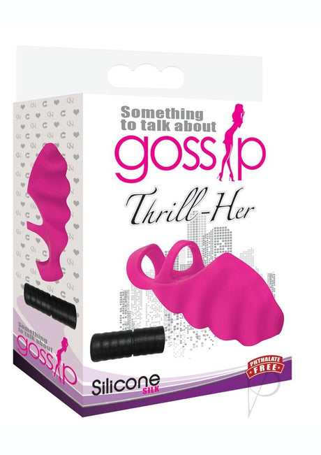 Gossip Thrill-Her Silicone Finger Vibrator - Pink