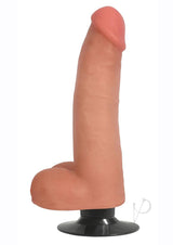 JOCK Vibrating Dildo with Balls 8in - Vanilla