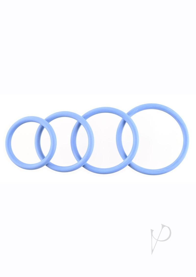 Rubber O-Ring Assorted Sizes (4 pack) - Periwinkle