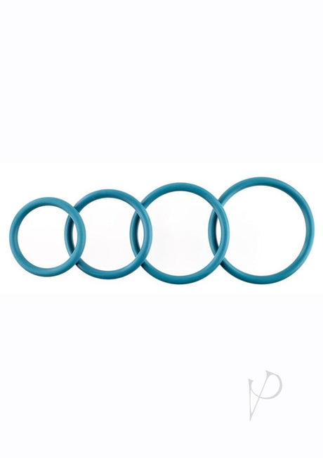 Rubber O-Ring Assorted Sizes (4 pack) - Turquoise