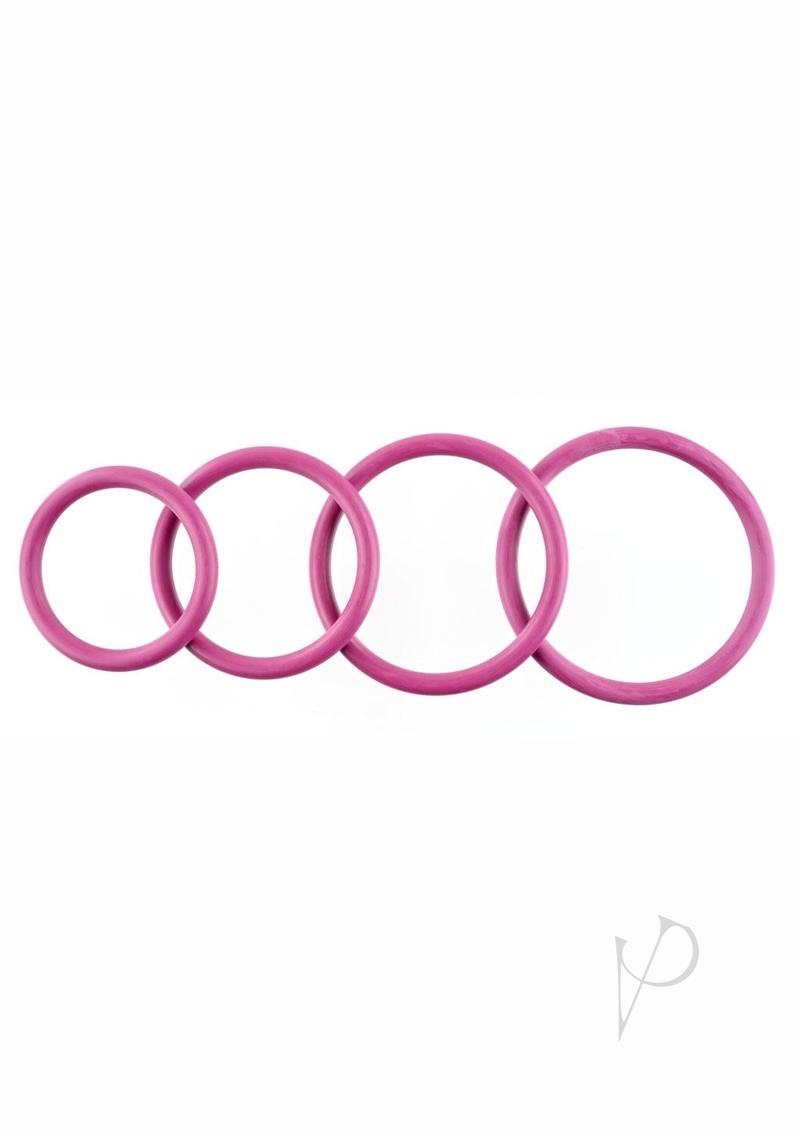 Rubber O-Ring Assorted Sizes (4 pack) - Plum