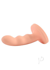 Ren Silicone Curved Dildo with Suction Cup 6in - Orange