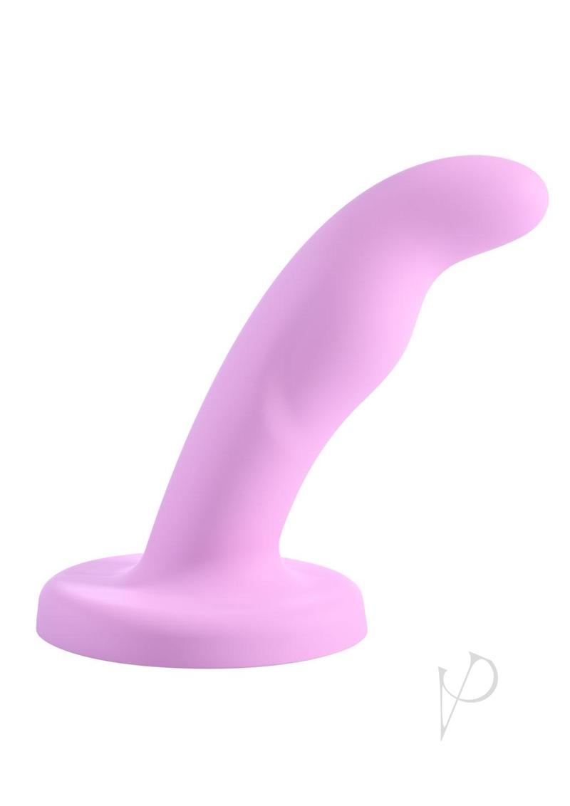 Lazre Silicone Curved Dildo with Suction Cup 6in - Pink