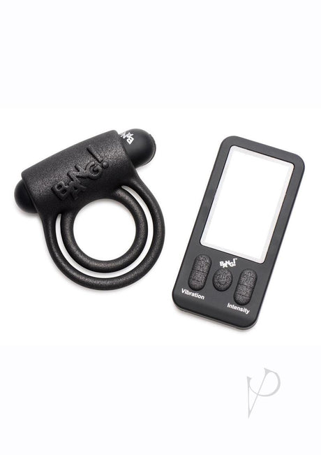 Bang 25x Silicone Cock Ring with Remote Control - Black