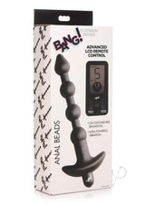 Bang 25x Rechargeable Silicone Anal Beads with Remote Control - Black