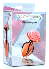 Booty Sparks Aluminum Anal Plug - Small - Pink/Rose Gold