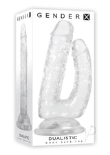 Gender X Dualistic Double-Shafted Dildo 9in - Clear