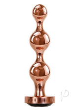 Gender X Gold Digger Anal Plug - Large - Rose Gold/Black
