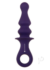 Gender X Ring Pop Rechargeable Silicone Vibrating Anal Plug - Purple