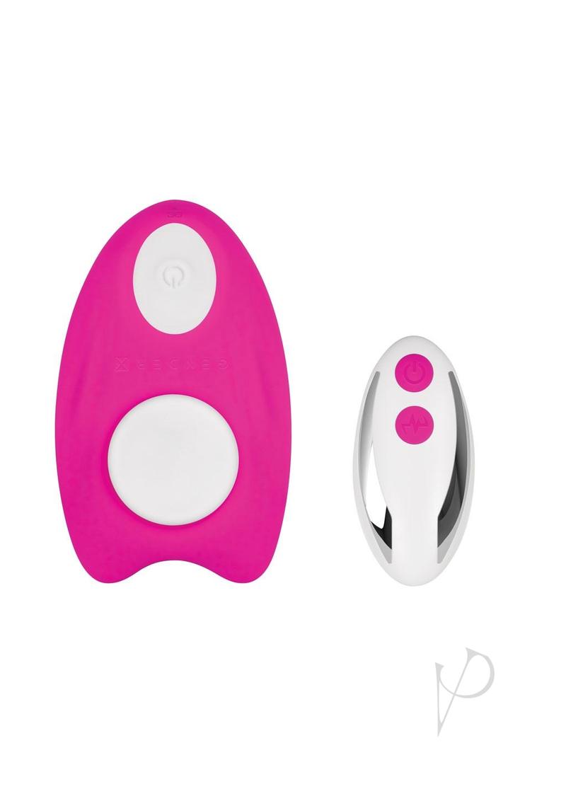 Gender X Under The Radar Rechargeable Silicone Panty Vibe with Remote Control - Pink