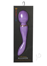 Nu Sensuelle XLR8 Alluvion Silicone Rechargeable Wand Massager - Purple/ Rose Gold