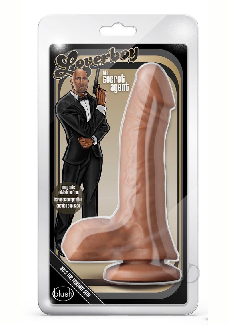 Loverboy The Secret Agent Dildo 8in - Caramel