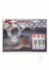 Oxballs Buzz Squeeze Vibrating Ballstretcher - Clear