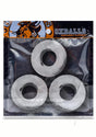 Oxballs Fat Willy Jumbo Cock Ring (3 pack) - Clear