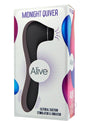 Alive Midnight Quiver Rechargeable Silicone Dual End Vibrator and Clitoral Stimulator - Black