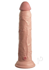 King Cock Elite Dual Density Silicone Dildo 9in - Vanilla