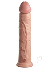 King Cock Elite Dual Density Silicone Dildo 11in - Vanilla