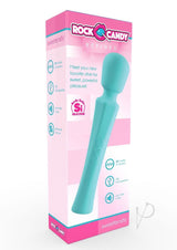 Rock Candy Sweetensity Rechargeable Silicone Vibrating Wand - Blue