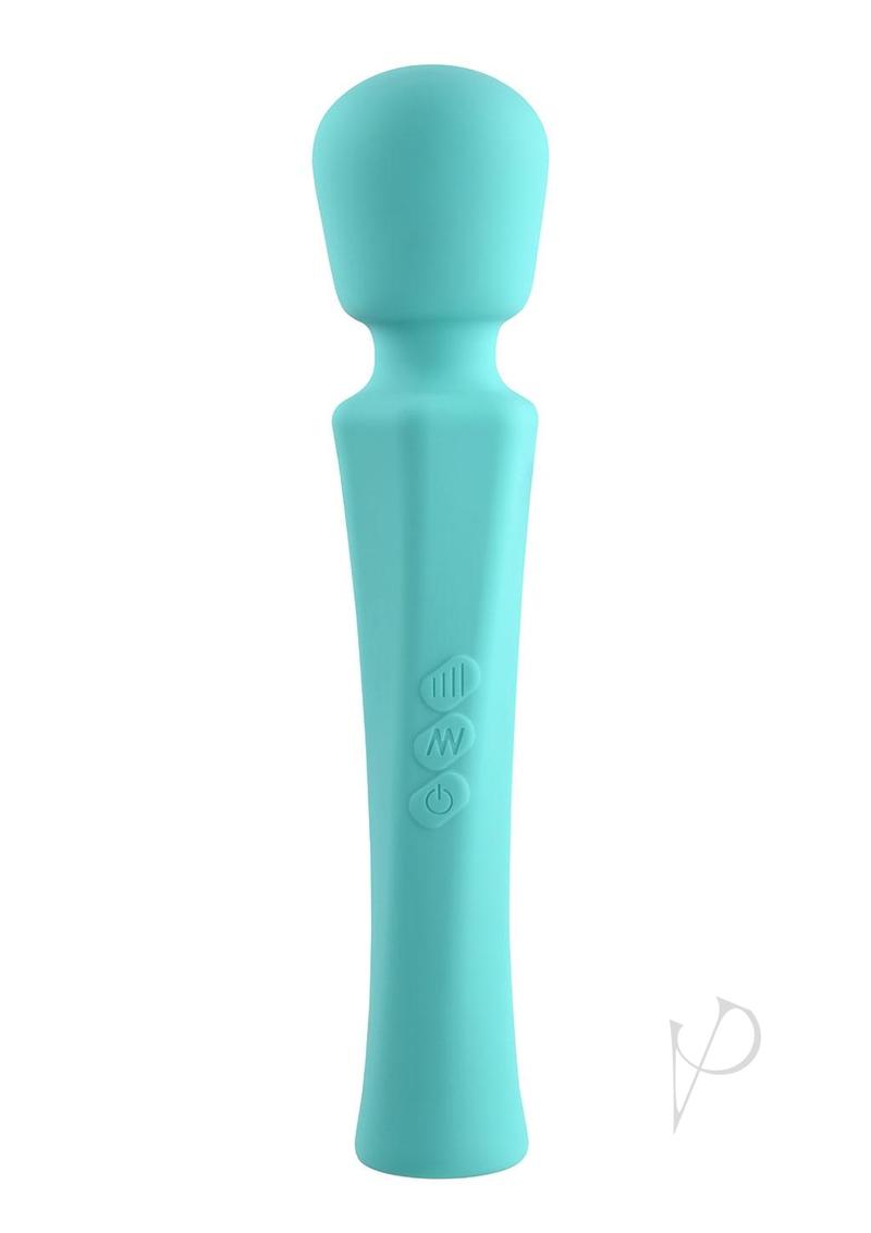 Rock Candy Sweetensity Rechargeable Silicone Vibrating Wand - Blue