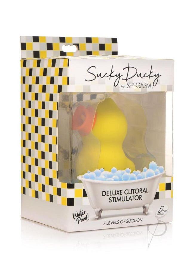 Inmi Sucky Ducky Deluxe Rechargeable Silicone Clitoral Stimulator - Yellow