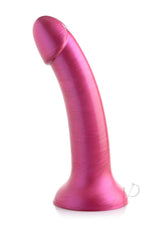 Strap U G-Tastic Metallic Silicone Dildo 7in - Pink