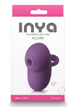 Inya Allure Pulsating Air Vibe Rechargeable Silicone Clitoral Stimulator - Purple