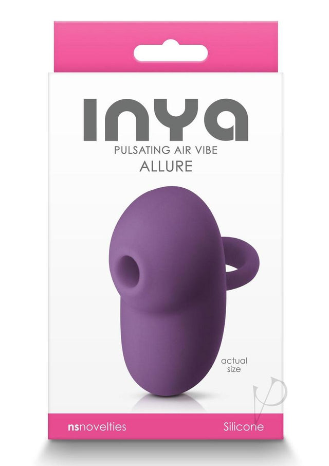 Inya Allure Pulsating Air Vibe Rechargeable Silicone Clitoral Stimulator - Purple