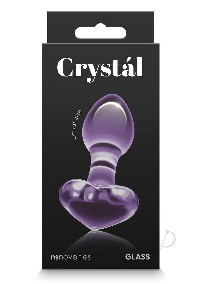 Crystal Premium Glass Heart Probe - Purple