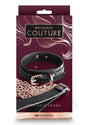 Bondage Couture PU Leather Collar and Leash - Black