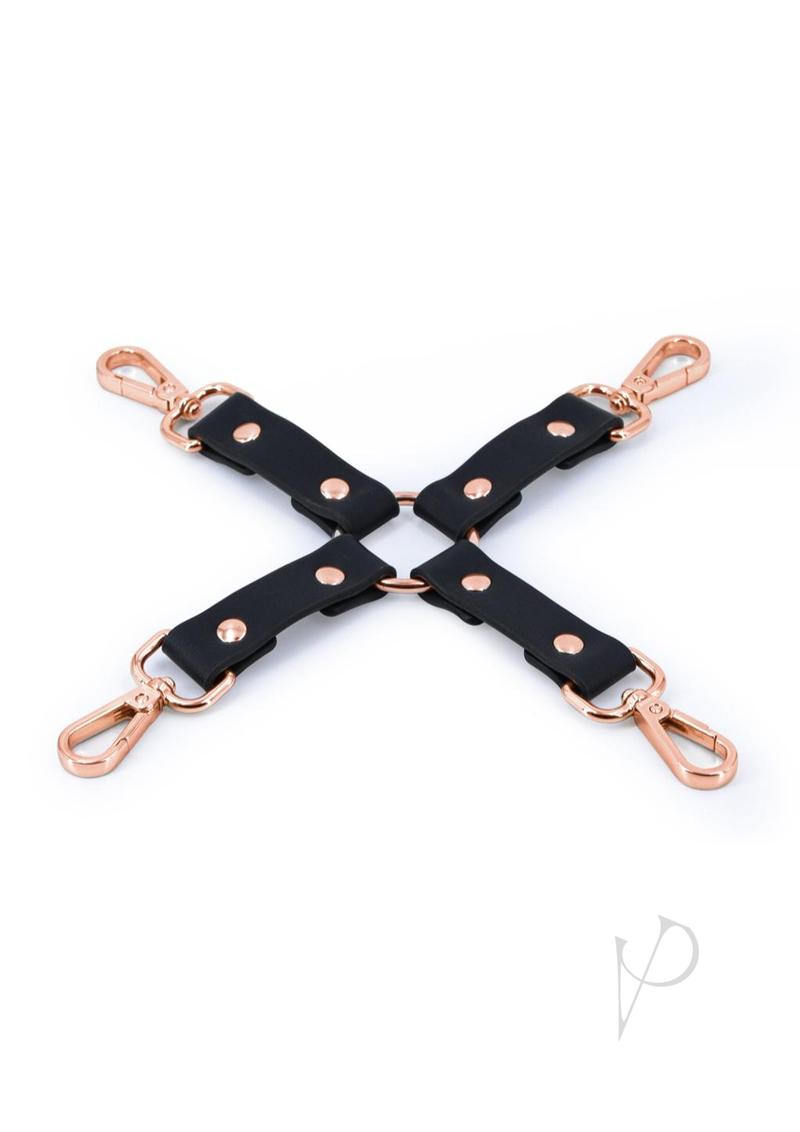 Bondage Couture PU Leather Hog Tie - Black