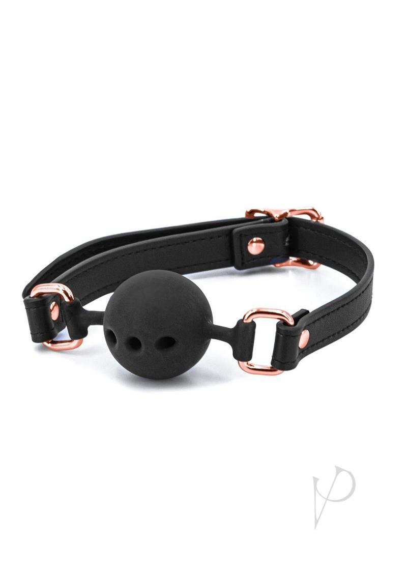 Bondage Couture Silicone Ball Gag - Black