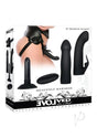 Heavenly Harness Kit Rechargeable Silicone Vibrator with Remote Control - Black