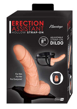 Erection Assistant Hollow Strap-On 8in - Vanilla