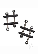 Nipple Grips Power Grip Crossbar Nipple Vices - Black/Silver
