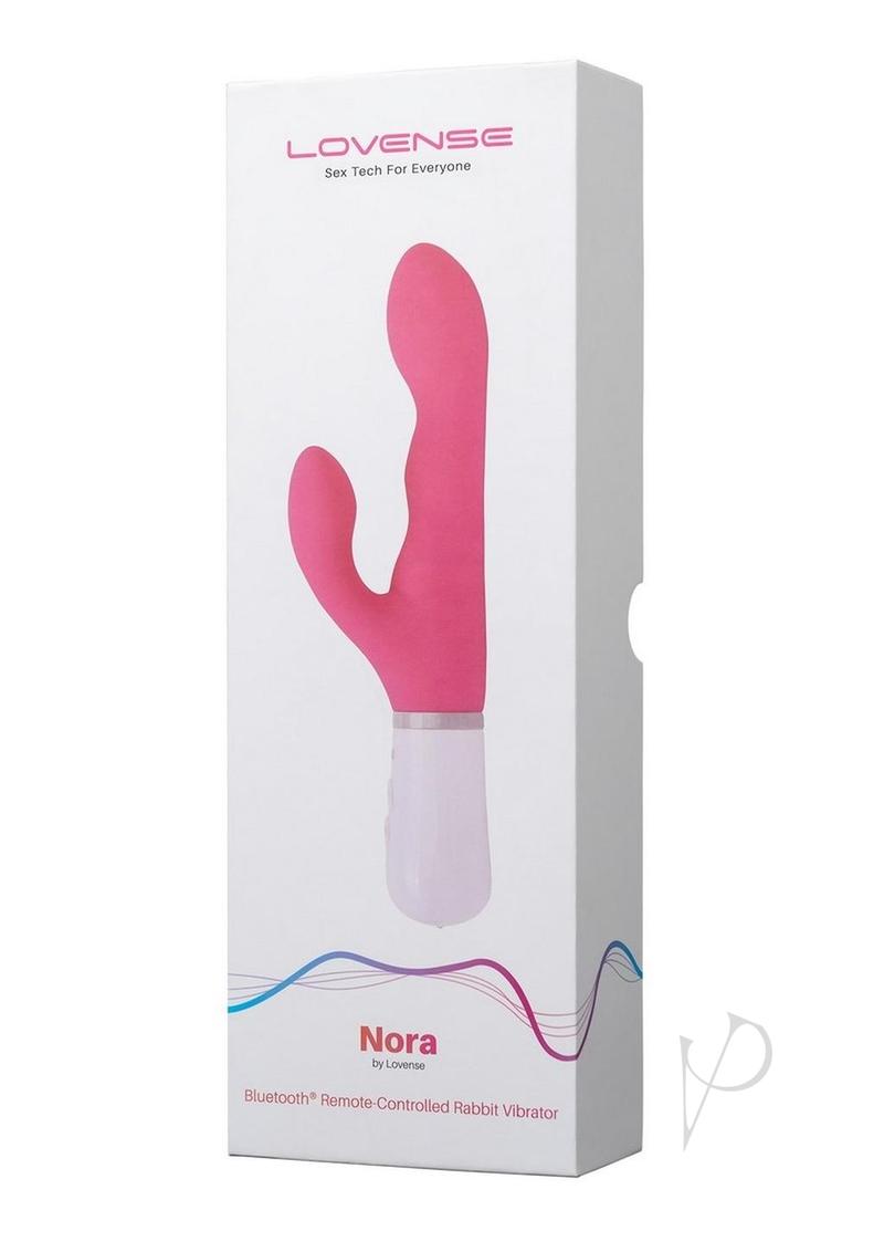 Lovense Nora Remote Controlled Rabbit Vibrator - Pink