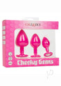 Cheeky Gems Silicone Anal Training Kit - Pink