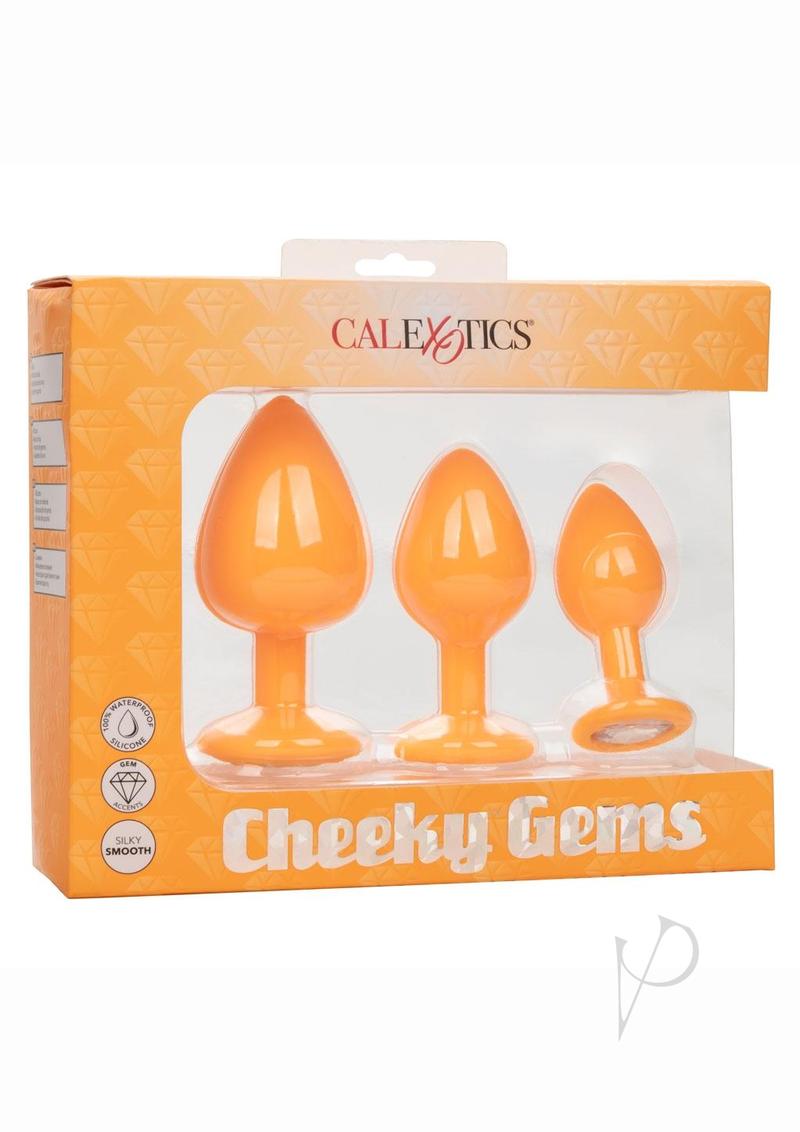 Cheeky Gems Silicone Anal Training Kit - Orange