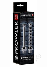 Prowler RED Shower Heads (2 Pack) Stainless Steel