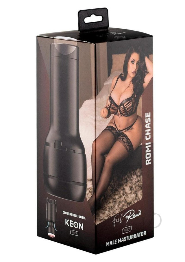 Kiiroo Feel Romi Chase Stroker Interactive Masturbator - Pussy - Black/Vanilla