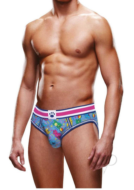 Prowler Beach Bears Open Brief - Large - Blue