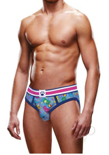 Prowler Beach Bears Brief - Large - Blue